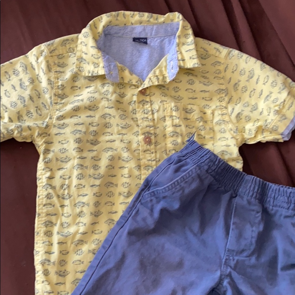 🐠 Boys Nautica summer shorts/top set size 4🐠
